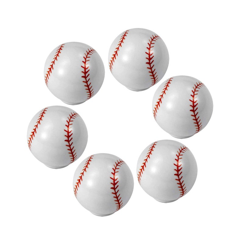 ZILucky Baseball Drawer knobs Ball Sports Party Theme Children and Baby Home Decor Drawer Pulls Handles for Dresser Cupboard Wardrobe Cabinet Kitchen Knobs Pack of 6 (Baseball) - Image 1